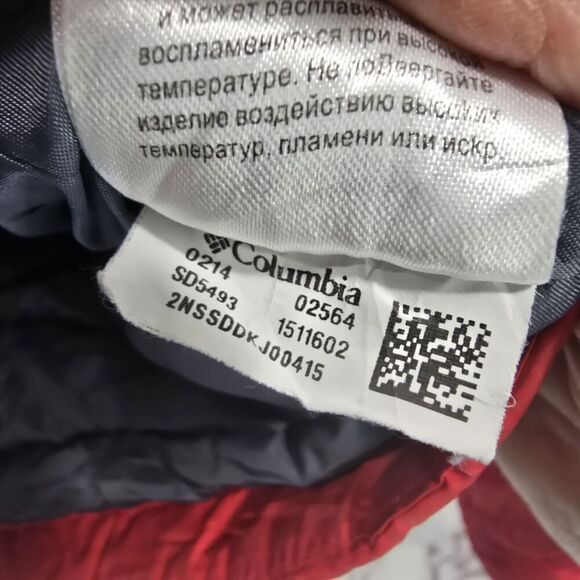 Columbia Jacket Boys 2T Red Coat Youth Powder Light Puffer Hooded Synthetic - Picture 12 of 14